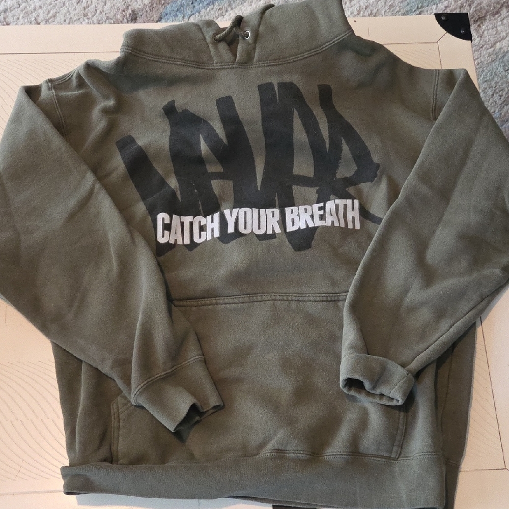 Flag Nor Fail Olive Green Hoodie